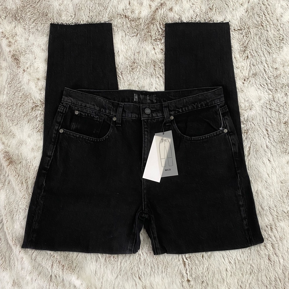 HALE Women Boyfriend Jeans | High Rise Straight Leg Boyfriend Jeans | Straight - Picture 2 of 11
